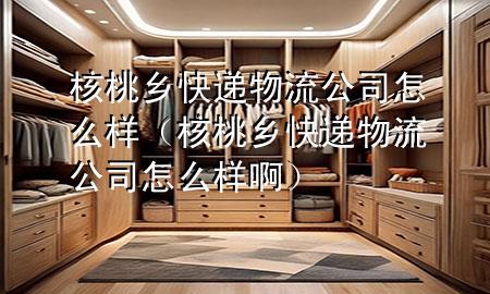 核桃乡快递物流公司怎么样(核桃乡快递物流公司怎么样啊)