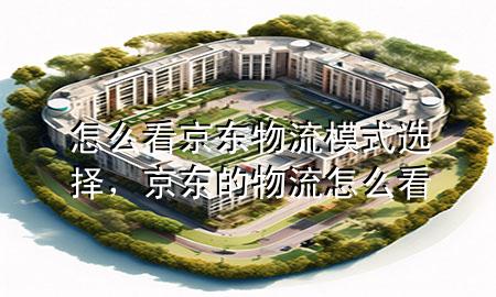 怎么看京东物流模式选择,京东的物流怎么看