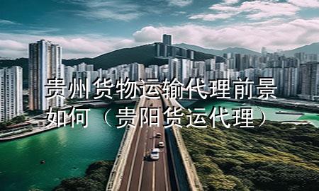 贵州货物运输代理前景如何(贵阳货运代理)