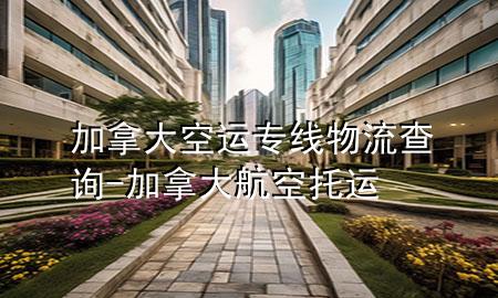 加拿大空运专线物流查询-加拿大航空托运