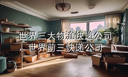 世界三大物流快递公司,世界前三快递公司