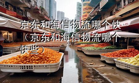 京东和海信物流哪个快(京东和海信物流哪个快些)