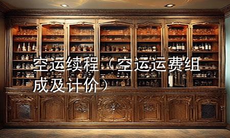 空运续程（空运运费组成及计价）