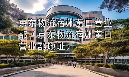 京东物流宿州黄口营业部(京东物流宿州黄口营业部地址)