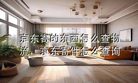 京东寄的东西怎么查物流,京东寄件怎么查询
