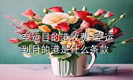 空运目的港收费-空运到目的港是什么条款