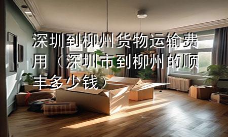 深圳到柳州货物运输费用(深圳市到柳州的顺丰多少钱)