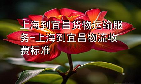 上海到宜昌货物运输服务-上海到宜昌物流收费标准