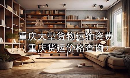 重庆大型货物运输资费(重庆货运价格查询)