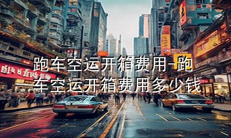 跑车空运开箱费用-跑车空运开箱费用多少钱