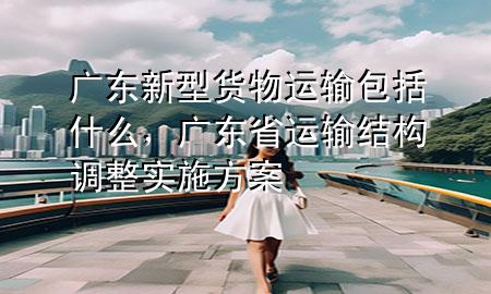 广东新型货物运输包括什么,广东省运输结构调整实施方案