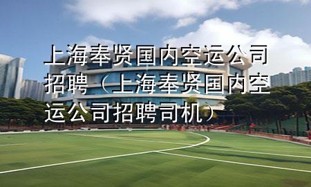 上海奉贤国内空运公司招聘（上海奉贤国内空运公司招聘司机）