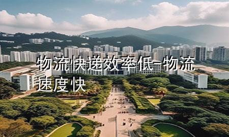 物流快递效率低-物流速度快
