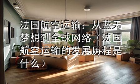 法国航空运输：从蓝天梦想到全球网络（法国航空运输的发展历程是什么）