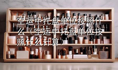 空运中托盘单位按照什么(空运中托盘单位按照什么计算)
