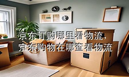 京东订购哪里看物流，京东购物在哪查看物流