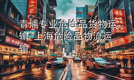 青浦专业危险品货物运输-上海危险品物流运输