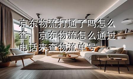 京东物流打通了吗怎么查，京东物流怎么通过电话来查物流单号