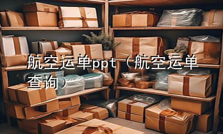 航空运单ppt(航空运单查询)