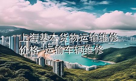 上海基本货物运输维修价格-运输车辆维修