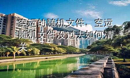 空运的随机文件，空运随机文件没过去如何清关