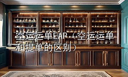 空运运单EAP(空运运单和提单的区别)