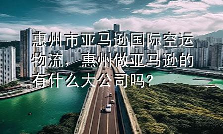 惠州市亚马逊国际空运物流，惠州做亚马逊的有什么大公司吗?