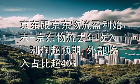 京东跟京东物流盈利始末-京东物流去年收入、利润超预期,外部收入占比超40%