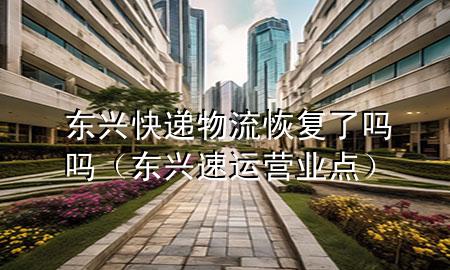 东兴快递物流恢复了吗吗(东兴速运营业点)