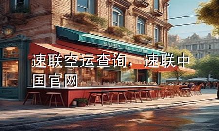 速联空运查询，速联中国官网