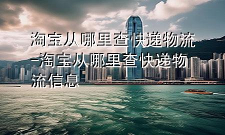 淘宝从哪里查快递物流-淘宝从哪里查快递物流信息