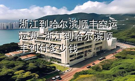 浙江到哈尔滨顺丰空运运费-浙江到哈尔滨顺丰到付多少钱