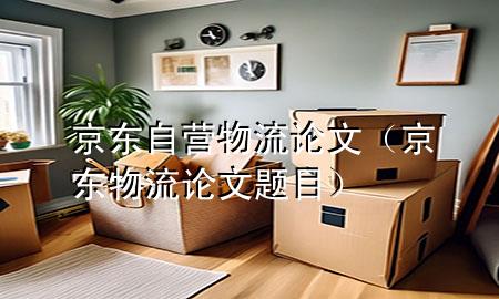 京东自营物流论文(京东物流论文题目)