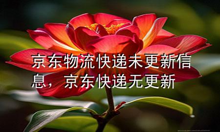 京东物流快递未更新信息，京东快递无更新