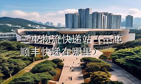 三屯物流快递站(三屯顺丰快递在哪里)