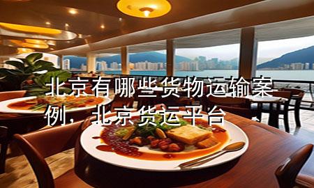 北京有哪些货物运输案例,北京货运平台