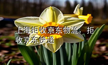 上海拒收京东物流,拒收京东快递
