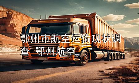 鄂州市航空运输现状调查-鄂州 航空