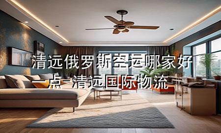 清远俄罗斯空运哪家好一点-清远国际物流