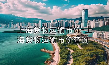 上海货物运输市价-上海货物运输市价查询