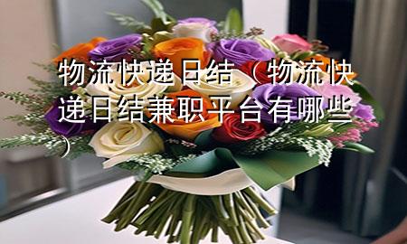 物流快递日结(物流快递日结兼职平台有哪些)