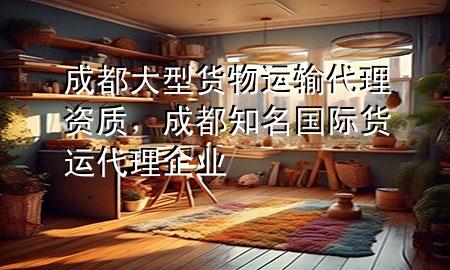 成都大型货物运输代理资质,成都知名国际货运代理企业