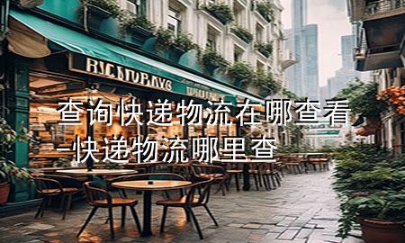 查询快递物流在哪查看-快递物流哪里查