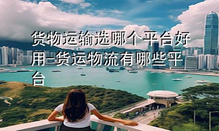 货物运输选哪个平台好用-货运物流有哪些平台