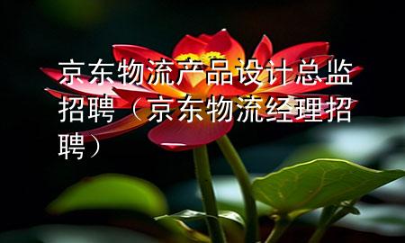 京东物流产品设计总监招聘(京东物流经理招聘)