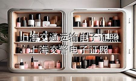 上海交通运输电子证照，上海交警电子证照
