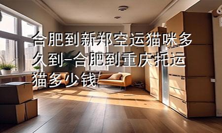 合肥到新郑空运猫咪多久到-合肥到重庆托运猫多少钱