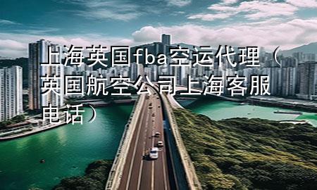 上海英国fba空运代理(英国航空公司上海客服电话)