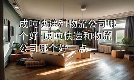 成吨快递和物流公司哪个好-成吨快递和物流公司哪个好一点