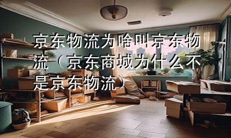 京东物流为啥叫京东物流(京东商城为什么不是京东物流)